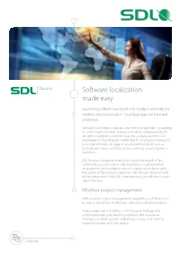 Software Localization Made Easy