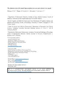 The Administration of the Opioid Buprenorphine Decreases Motivational Error Signals