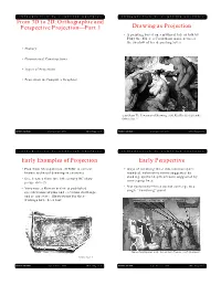 From 3D to 2D: Orthographic and Perspective Projection—Part 1