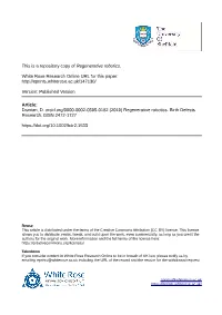 Regenerative Robotics
