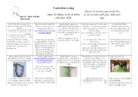 4 Activities a Day Ideas for Things to Do at Home with Your Child. Choose 4