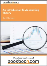 An Introduction to Accounting Theory