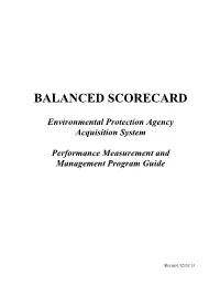 Balanced Scorecard