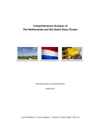 Competitiveness Analysis of the Netherlands and the Dutch Dairy Cluster