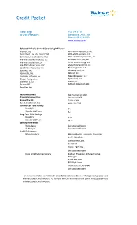 Credit Packet