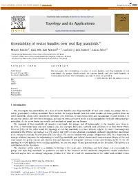 Orientability of Vector Bundles Over Real Flag Manifolds