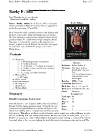Rocky Balboa - Wikipedia, the Free Encyclopedia Page 1 of 7