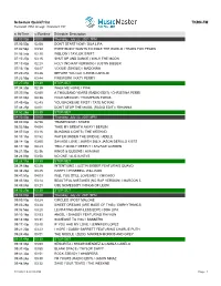 Schedule Quickprint TKRN-FM