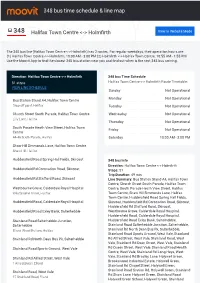 348 Bus Time Schedule & Line Route