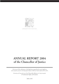 Annual Report of the Chancello