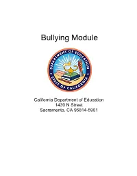Bullying Module