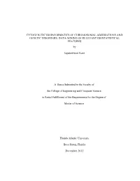 CYTOGENETIC BIOINFORMATICS of CHROMOSOMAL ABERRATIONS and GENETIC DISORDERS: DATA-MINING of RELEVANT BIOSTATISTICAL FEATURES By
