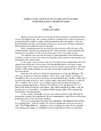 Encounters with the Early Highpointers by Charles