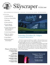 Newsletter Archive the Skyscraper October 2018