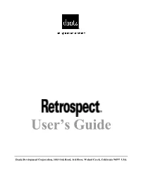 Dantz Mac Retrospect 6 User Guide