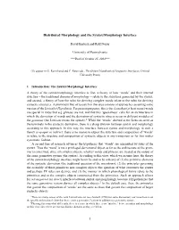 Distributed Morphology and the Syntax/Morphology Interface