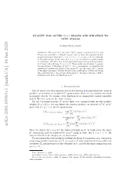 Duality for Outer $ L^ P \Mu (\Ell^ R) $ Spaces and Relation to Tent Spaces