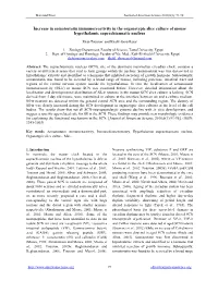 Increase in Somatostatin Immunoreactivity in the Organotypic Slice Culture of Mouse Hypothalamic Suprachiasmatic Nucleus