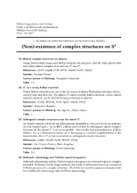 (Non)-Existence of Complex Structures on S6