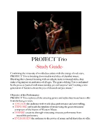 PROJECT Trio -Study Guide