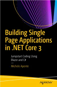 Building Single Page Applications in .NET Core 3