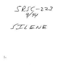 F. SILENE Reactor: Results of Selected Typical