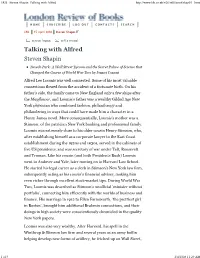LRB · Steven Shapin: Talking with Alfred