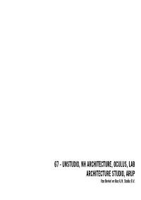 UNSTUDIO, NH ARCHITECTURE, OCULUS, LAB ARCHITECTURE STUDIO, ARUP Van Berkel En Bos U.N