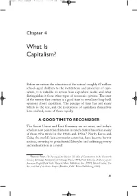 What Is Capitalism?