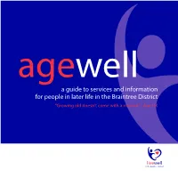 A Guide to Services and Information for People in Later Life in the Braintree