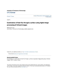 Examination of Heat Flux Through a Surface Using Digital Image Processing of Infrared Images