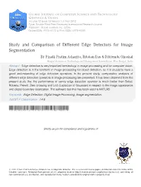 Study and Comparison of Different Edge Detectors for Image