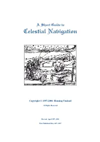 Celestial Navigation