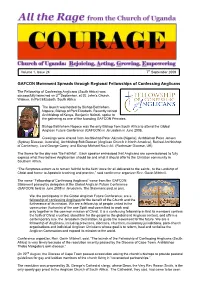 GAFCON Movement Spreads Through Regional Fellowships of Confessing Anglicans