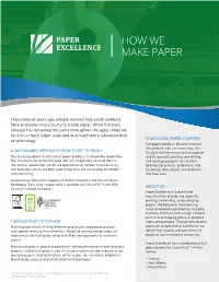 How We Make Paper
