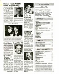 News, Programming : MAY5, 1989 CBS -Owned WBBM /Chicago Has Named Vic Bremer Director/News WHO SINGS the BIG HITS? & Programming