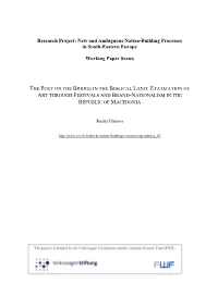 Research Project: New and Ambiguous Nation-Building Processes in South-Eastern Europe