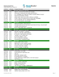 Schedule Quickprint TKRN-FM