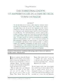 The Terrestrialization of Amphibious Life in a Danube Delta ‘Town on Water’