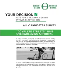 Complete Streets” Wins Overwhelming Approval