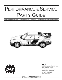 Performance & Service Parts Guide