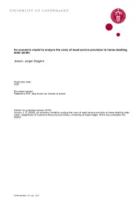 2. Systems Description for the Danish Meal Service Sector