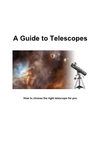 A Guide to Telescopes