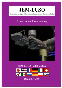 JEM-EUSO Extreme Universe Space Observatory Onboard Japanese Experiment Module
