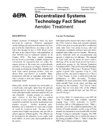 Wastewater Technology Fact Sheet Disinfection for Small Systems