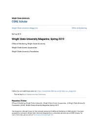 Wright State University Magazine, Spring 2019