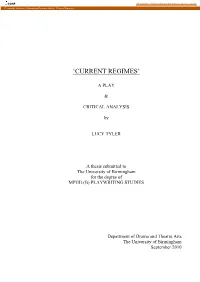 A Play and Critical Analysis