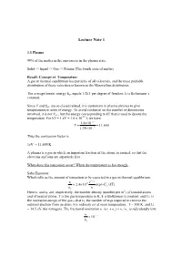 Lecture Note 1