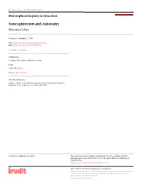 Noncognitivism and Autonomy Eamonn Callan