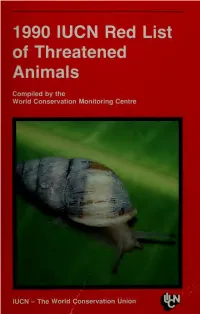 1990 IUCN Red List of Threatened Animals
